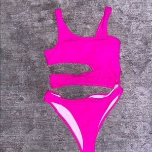 one piece cut out swimsuit